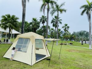 camping family tent