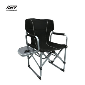 Outdoor fishing chair with tray