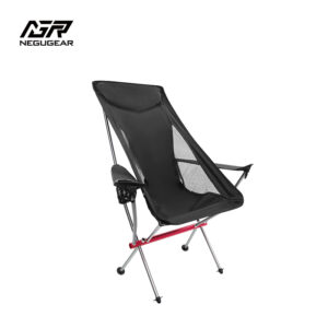 Portable aluminum alloy folding chair with armrests
